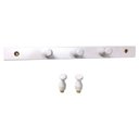 Ver imagem 2 de Cabideiro em Madeira para Parede/porta Fixo Branco