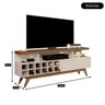 Rack com Painel para Sala Televisão até 50 Polegadas - Mod.2038 - 5