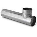 Ver imagem 3 de Joelho para Chaminé Fogão a Lenha Galvanizado 115mm