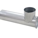 Ver imagem 2 de Joelho para Chaminé Fogão a Lenha Galvanizado 115mm