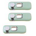 Ver imagem 1 de Trava de Segurança Geladeira Armario Gaveta Kit 3 Unidades Criança Bebe Evita Acidente Porta Proteça