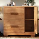 Ver imagem 4 de Cômoda Sapateira 4 Gavetas 1 Porta Linha Brescia Nature