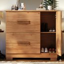 Ver imagem 6 de Cômoda Sapateira 4 Gavetas 1 Porta Linha Brescia Nature