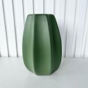 Ver imagem 4 de Vaso Centro de Mesa Verde Oliva Moderno Trabalhado Cerâmico