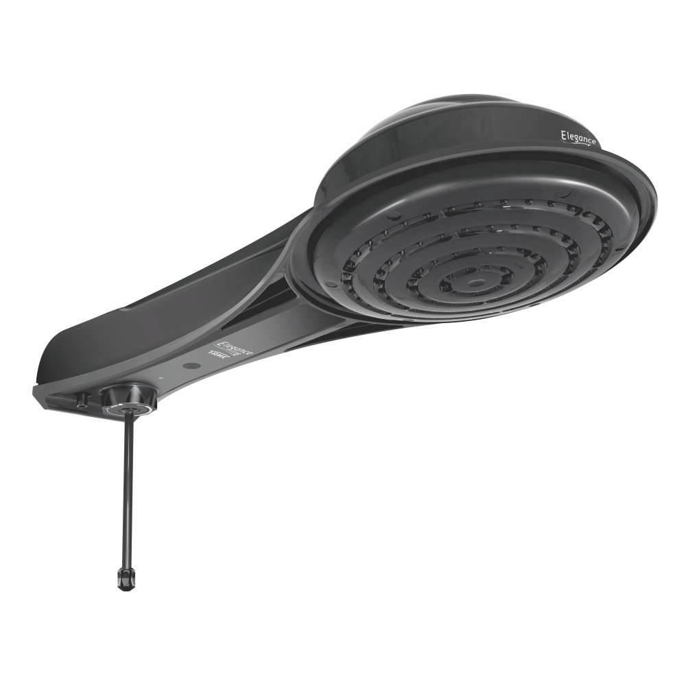 Chuveiro Ducha Eletrônico Elegance Preto Black Grande Fame:127v 5400w