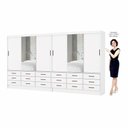 Ver imagem 4 de Closet Sevilha 6 Portas Casal Duplo Plus 18 Gavetas Carioca Moveis