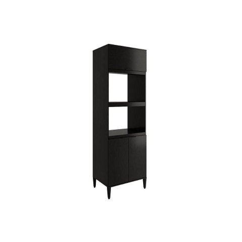 Torre Quente de Cozinha Paneleiro Alpha 2511 com 2 Fornos 3 Portas 70cm Preto