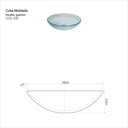 Ver imagem 2 de Cuba Vidro Moldado 35 x 35 cm Transparente/Incolor Cris Metal