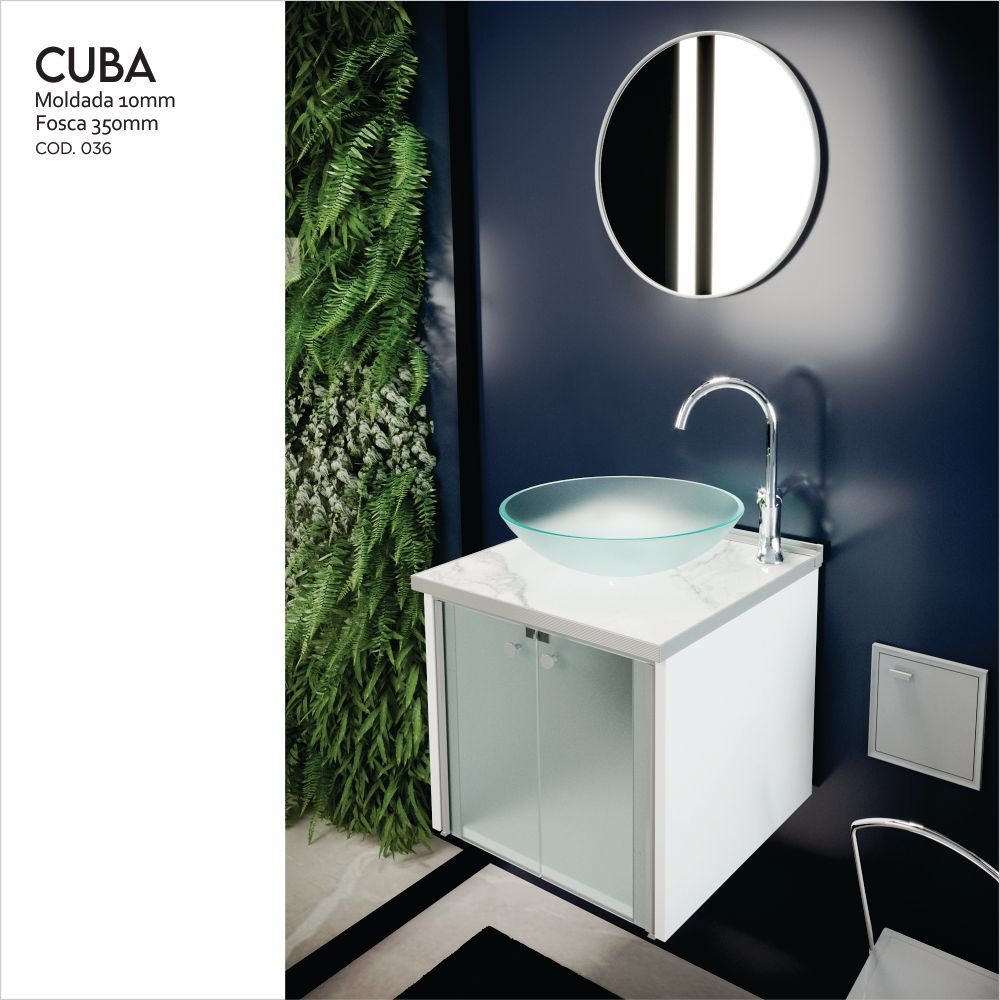 Cuba Vidro Moldado 35 X 35 cm - 3