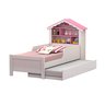Cama Infantil Casinha de Princesa com Cama Auxiliar - 1