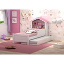 Ver imagem 3 de Cama Infantil Casinha de Princesa com Cama Auxiliar