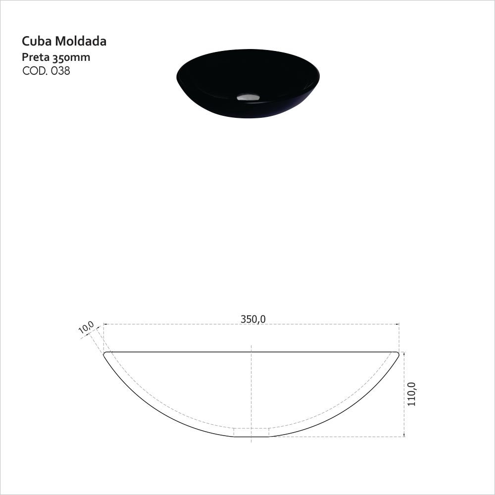 Cuba Vidro Moldado 35 x 35 cm - 2