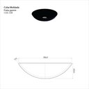 Ver imagem 2 de Cuba Vidro Moldado 35 x 35 cm Preto Cris Metal