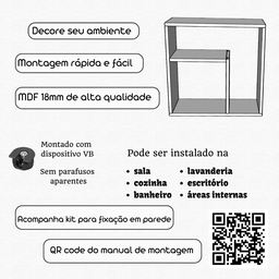 Prateleira Nicho para Sala e Banheiro - 4