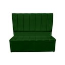 Ver imagem 1 de Jogo Cabeceira e Recamier Baú para Cama Box Casal King 1.95:verde