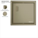 Ver imagem 3 de Saboneteira Embutir - Cris-Metal - 756 para Banheiro Bege/Champagne