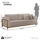 Ver imagem 4 de Sofá 3 Lugares Paris Bouclê 2,34M