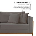 Ver imagem 5 de Sofá 3 Lugares Paris Bouclê 2,34M