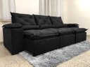 Ver imagem 1 de Sofá 4 e 5 Lugares 3,20m Retrátil e Reclinável Alpoim Estofados Athenas:preto