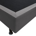 Ver imagem 3 de Base Box para Cama Casal 138x188cm Liz S05 Sintético Cinza - Mpozenato