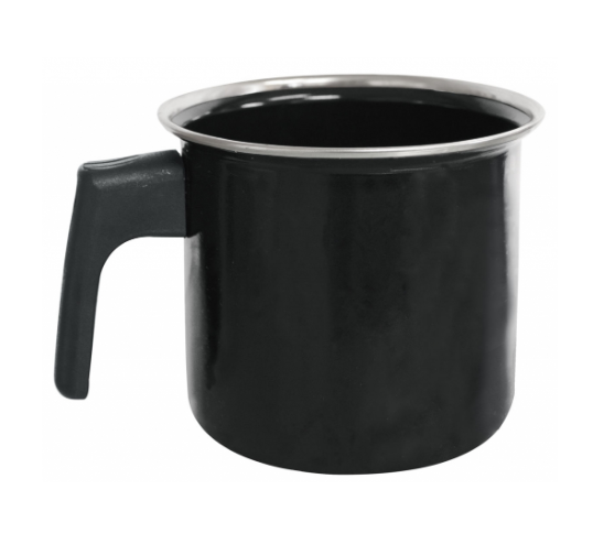 Caneca Esmaltada Média 1,45L Preta