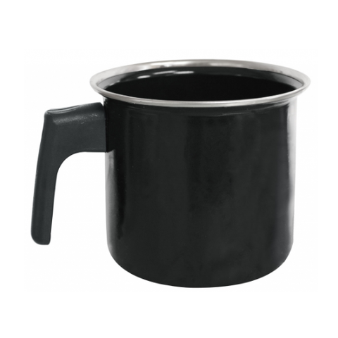 Caneca Esmaltada Média 1,45L Preta