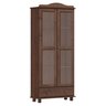 Cristaleira Vitrine Rústica 100% Madeira Maciça 2 Portas 1 Gaveta Linha Rubi - 3