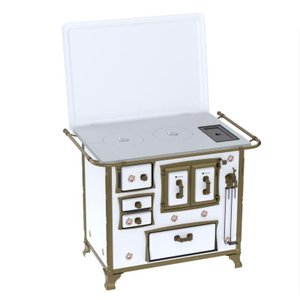 Fogao a Lenha N 2 Renaissance Chapa de Aluminio Branco Buque Cald Sd