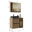 Ver imagem 4 de Gabinete de Banheiro 80cm com Cuba e Armário Ref 821