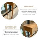 Ver imagem 5 de Aparador Rústico 100% Madeira Maciça com 2 Gavetas para Decoração Sala ou Hall Linha Rubi Marrom/Freijó