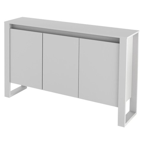 Balcão Escritório com 3 Portas Multimóveis Vcr25044 Branco