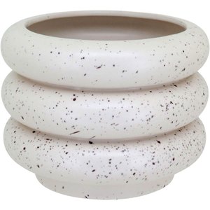 Cachepô Cerâmica 16x20x20cm Marfim