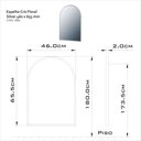 Ver imagem 2 de Espelho Retangular Cris Floral 46cm X 65,5cm