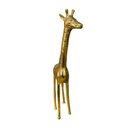 Ver imagem 4 de Escultura Decorativa Girafa Dourado 45x21x7cm