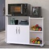 Porta Fruteira Branco Para Micro-ondas De Cozinha 4 Rodas - 6