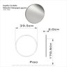 Espelho Redondo para Banheiro Perfil 39,5cm - 4
