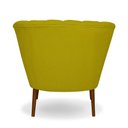 Ver imagem 2 de Poltrona Cadeira Pétala Flor Decorativa Suede Amarelo
