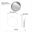 Ver imagem 2 de Espelho Redondo para Banheiro Perfil 39,5 Cm