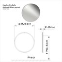 Ver imagem 4 de Espelho Redondo para Banheiro Perfil 39,5cm