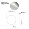 Espelho Redondo para Banheiro Perfil 39,5cm - 4