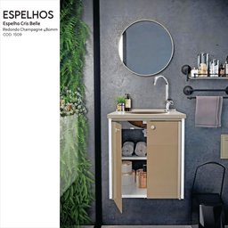 Espelho Redondo para Banheiro Perfil 48cm - 3