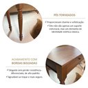 Ver imagem 5 de Aparador Rústico 100% Madeira Maciça com 2 Gavetas para Decoração Sala ou Hall Linha Rubi Marrom/Café