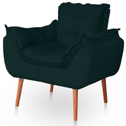 Kit 02 Poltronas Opala para Sala Confortável Resistente Veludo - 3