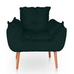Kit 02 Poltronas Opala para Sala Confortável Resistente Veludo - 4
