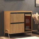 Ver imagem 1 de Gabinete de Banheiro 80cm sem Cuba Ref 821 Branco/Itapuã/Portoro