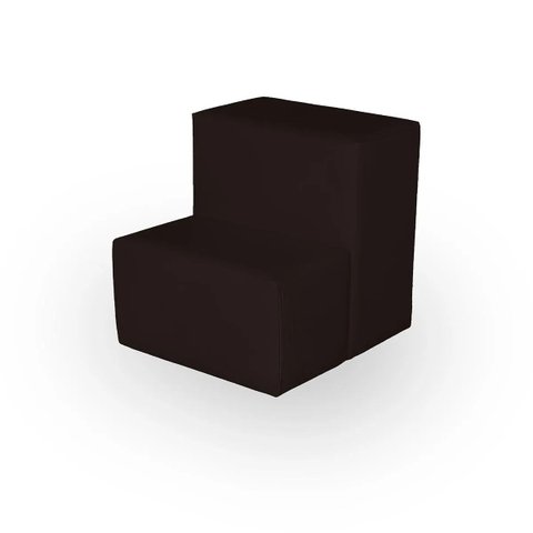 Escada Escadinha Auxiliar para Pedicure Maca Estética Corino Marrom