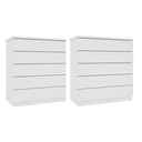 Ver imagem 2 de Kit 2 Cômodas 5 Gavetas Espresso Móveis