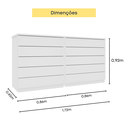 Ver imagem 4 de Kit 2 Cômodas 5 Gavetas Espresso Móveis
