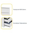 Ver imagem 5 de Kit 2 Cômodas 5 Gavetas Espresso Móveis Branco/Neve