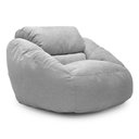 Ver imagem 3 de Poltrona Núcleo Elegante e luxuosa Enchimento Pérolas 3mm  Pufe Macio